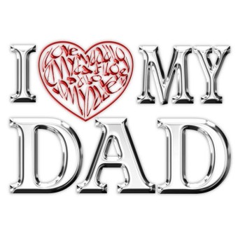 I love my dad card by Calligraphy Arts