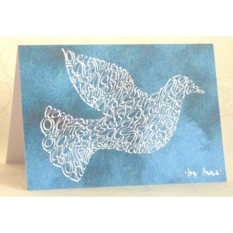 Dove di pace card di Calligraphy Arts 2