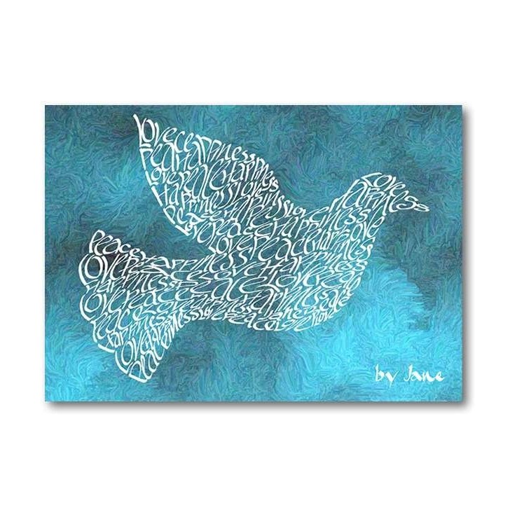 Duif of Peace Card door Calligraphy Arts