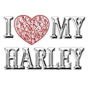 Jag älskar mitt Harley motorcykel hälsningskort av Calligraphy Arts