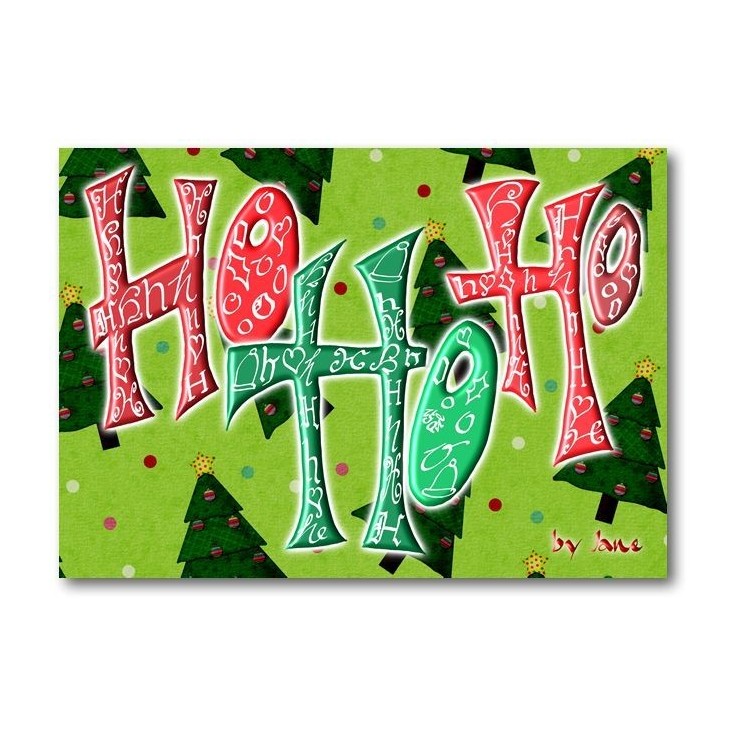 Ho Ho Ho - Christmas Card
