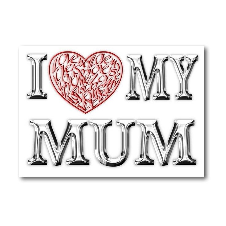 Je aime (coeur) mon maman