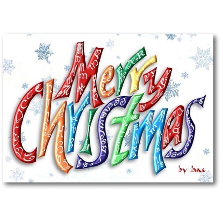 Frohe Weihnachten - Grußkarte