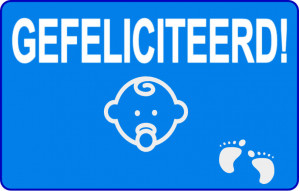 
			                        			Gefeliciteerd babyjongen