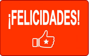 
			                        			Felicidades