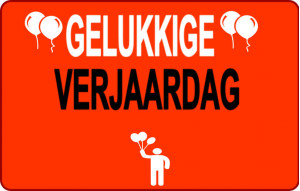 
			                        			Gelukkige verjaardag